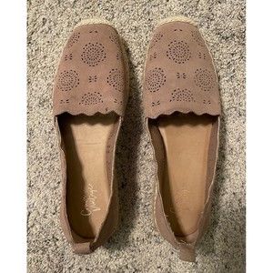 Taupe slip on espadrille